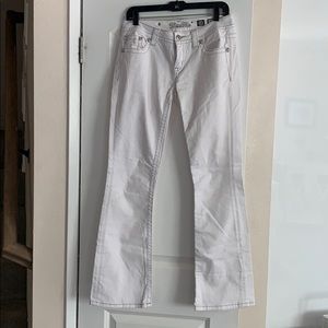 Miss Me White Bootcut Jeans Size 28